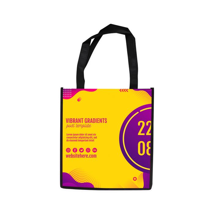 Laminated Non Woven Tote Bag - Tall