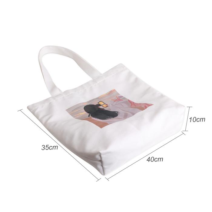Velvet Tote Bag-Full colour both side