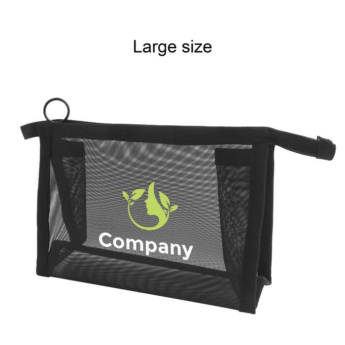 Nylon Mesh Triangular Cosmetic Bag