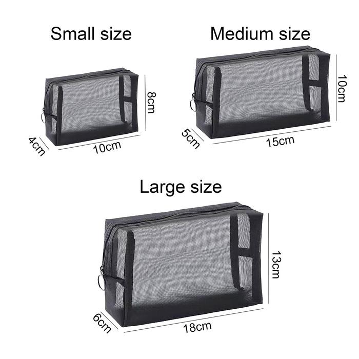 Nylon Mesh Cosmetic Bag