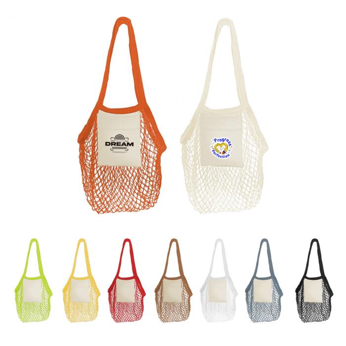 Mesh Foldaway Cotton Tote bag