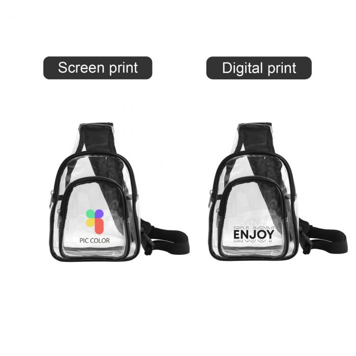 Clear PVC Crossbody Backpack