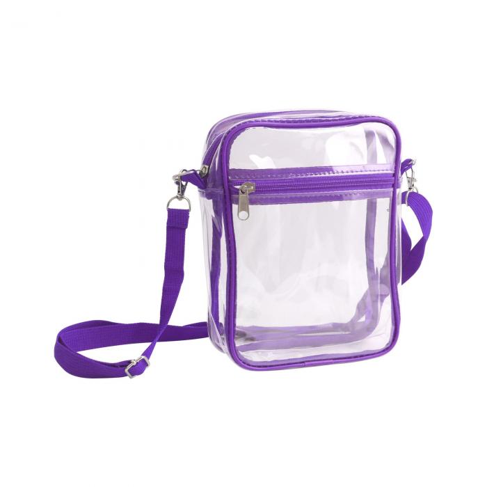 Clear Tote Bag with Zipper Closure Crossbody