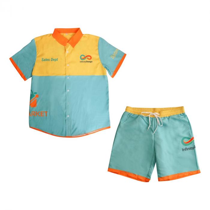 Men's Polyester Sublimated Beach Shorts