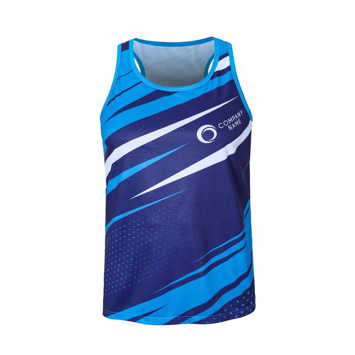 Men's 100%Polyester Sublimated Sports Singlet