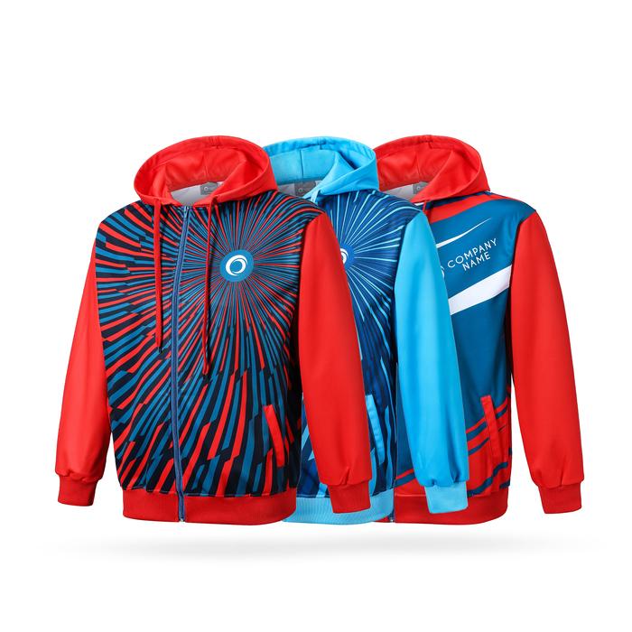 Men's 100%Polyester Sublimated Training Track Jacket