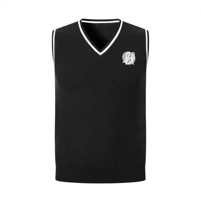 Unisex Cotton Spandex V-Neck Knitted Vest
