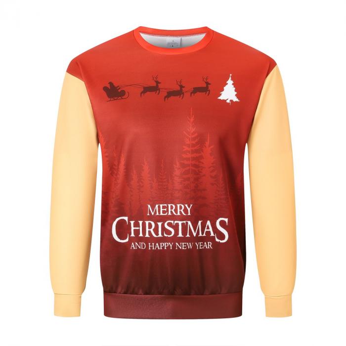 Unisex Adults Polyester Spandex Sublimated Christmas Sweatshirts 