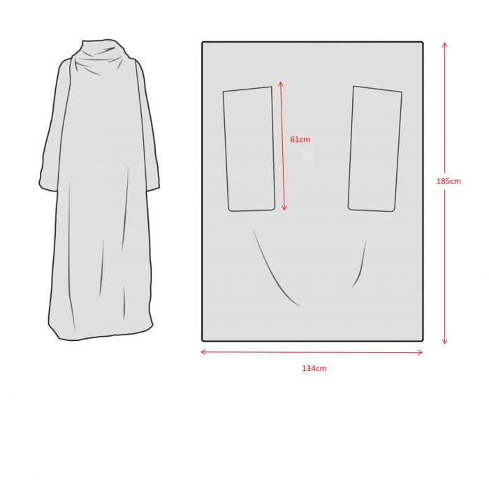 Premium 100% Polyester Sublimated Front Wear Blanket