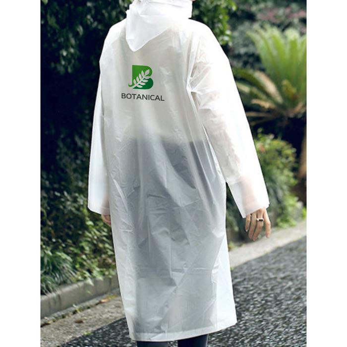 Reusable Adult EVA Digital Print Raincoat