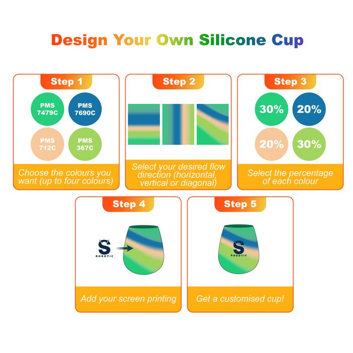Custom Egg Shaped Silicone Cup
