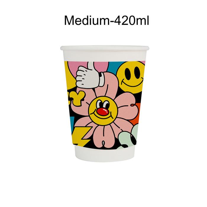 Custom Disposable Double Wall Paper Cups
