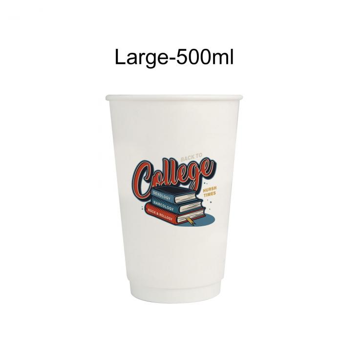 PLA Double Wall Compostable Paper Cups