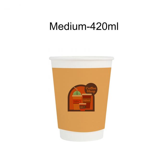 Home Compostable Aqueous Double Wall Paper Cups