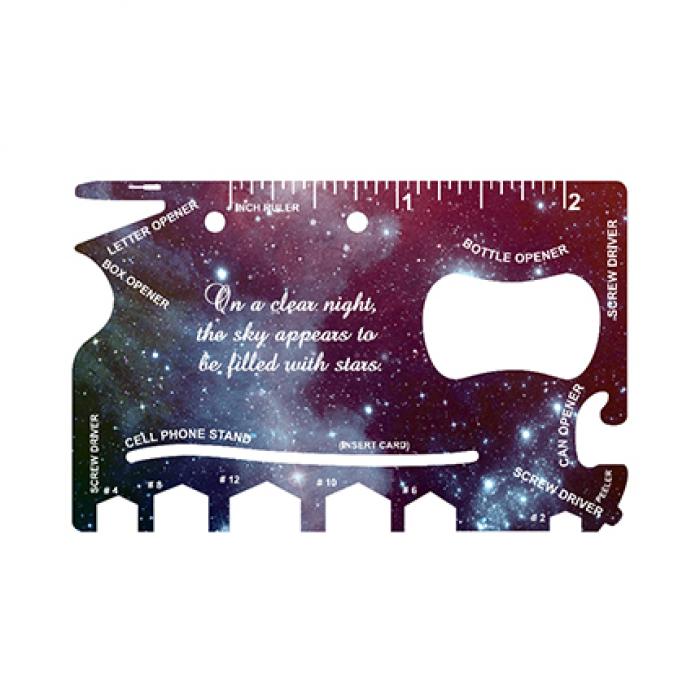 Full color print Card- sized Multi-tool