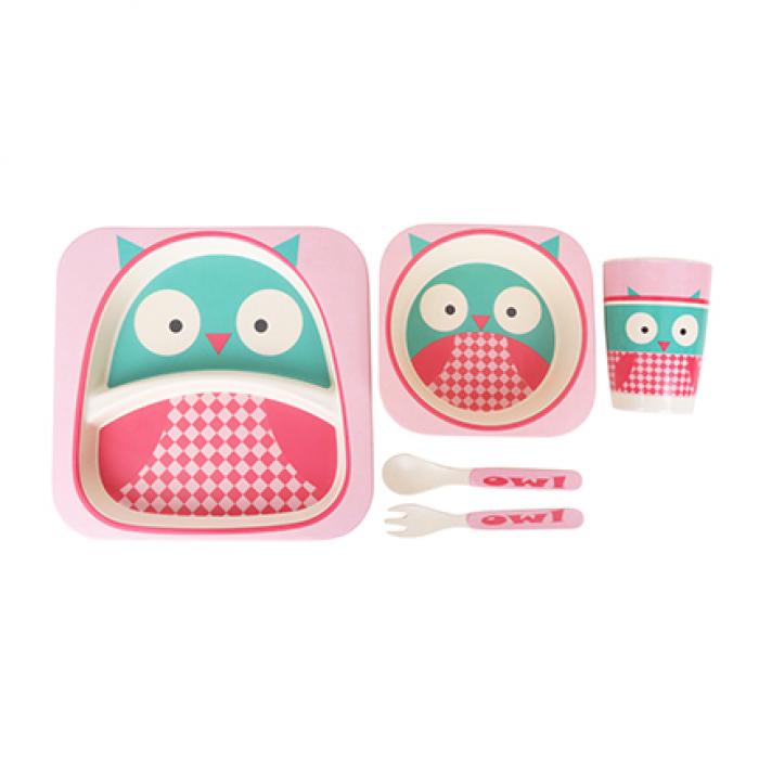Customized Melamine Bamboo Fiber Tableware Set