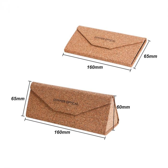 Foldable Cork Glasses Case