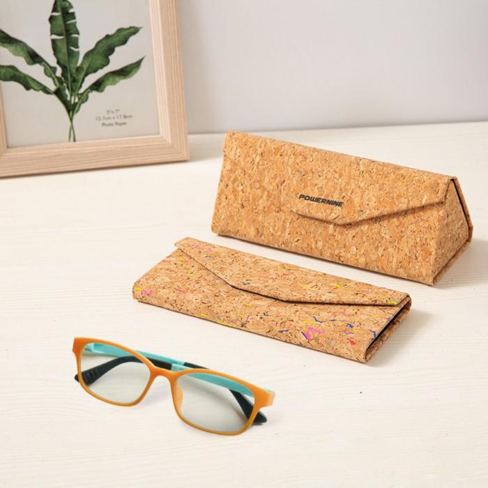 Foldable Cork Glasses Case