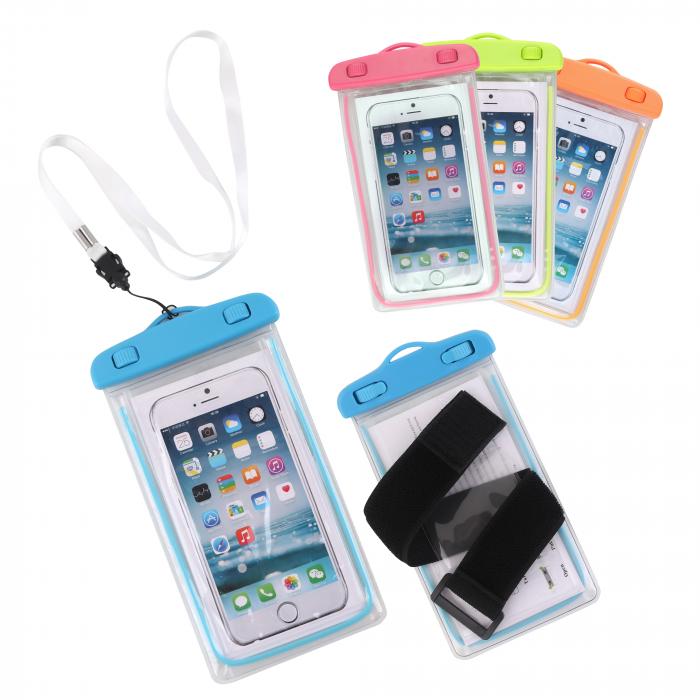 Universal Fluorescent Armband Cover Waterproof Phone Bag