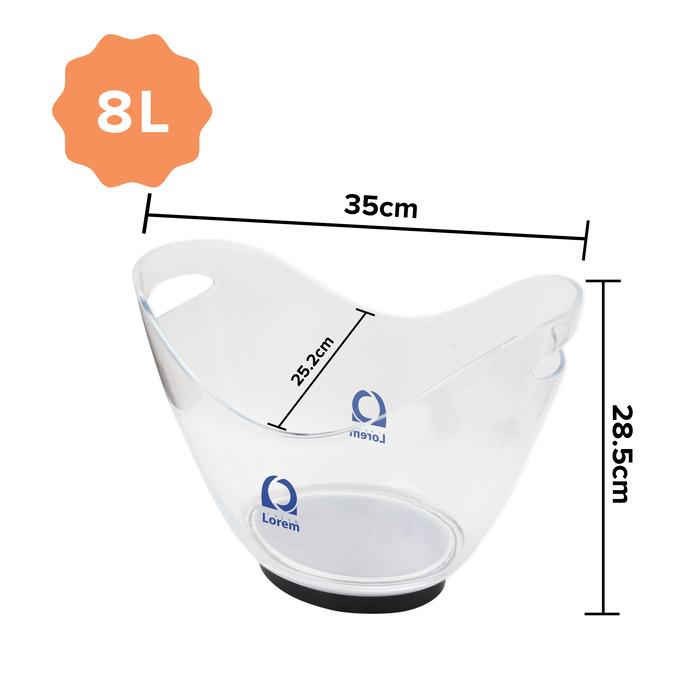8L LED Ice Bucket
