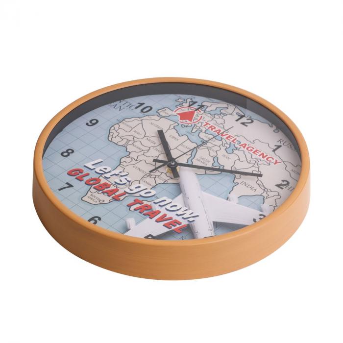 Wood Grain Round Wall Clock