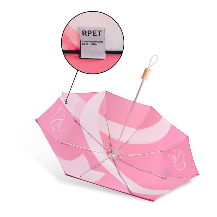 RPET 200g Lightweight Umbrella with Wooden Handle