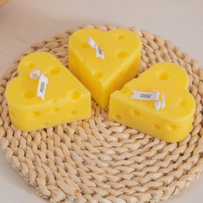 Heart Shape Cheese Candles