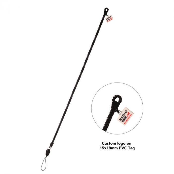 Zipper Lanyard with PVC Tag