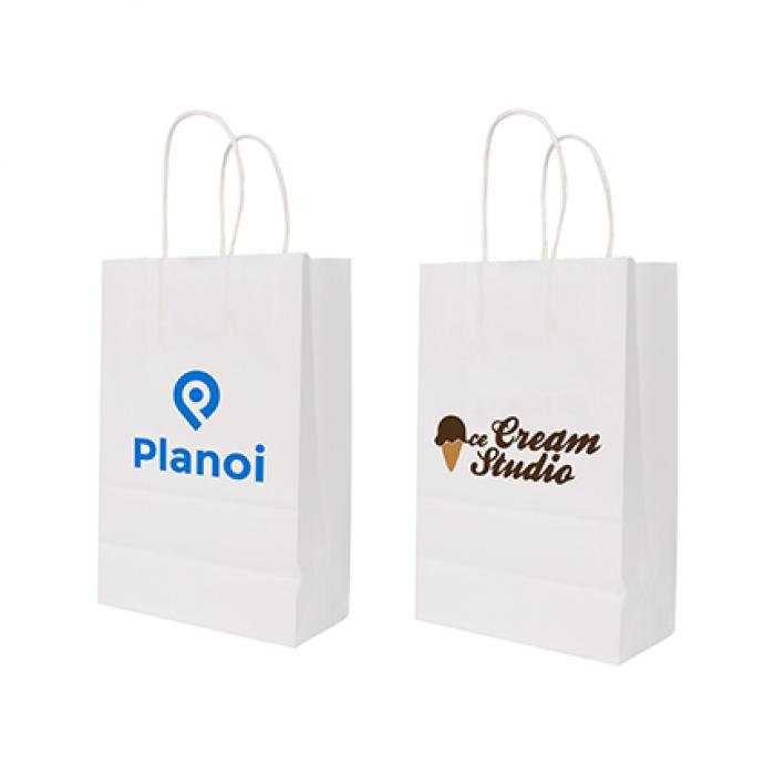 Twisted Handle Kraft Paper Bag(220x280x110mm)