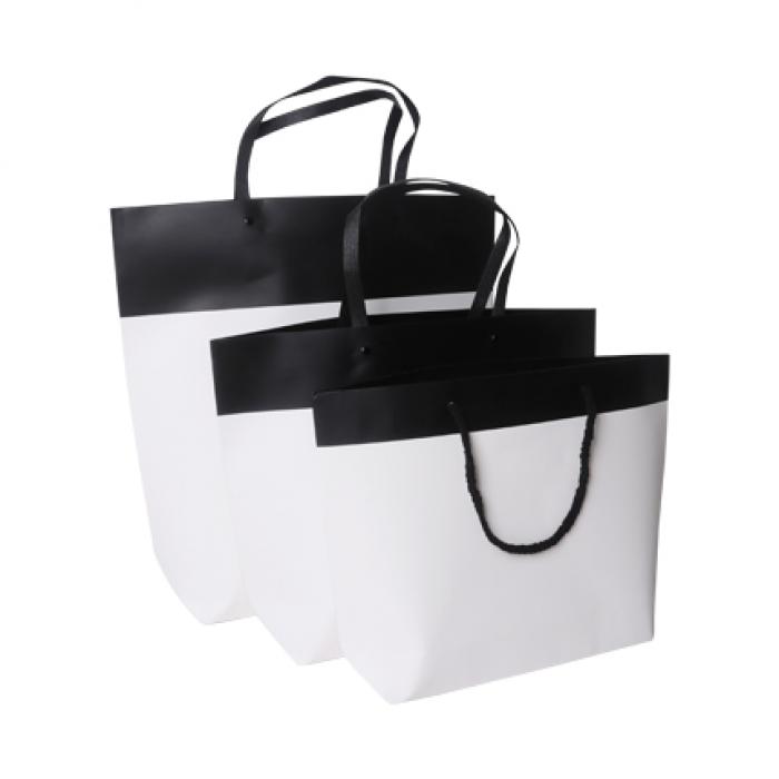 Small Black&White Boutique Paper Bag(330 x 250 x 80mm)