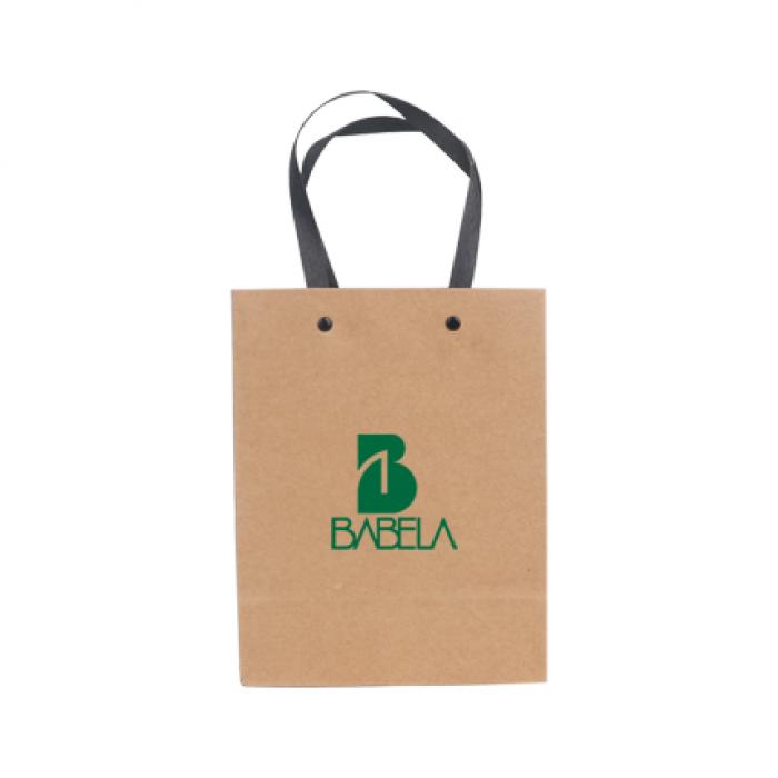 Small Vertical Paper Bag with Knitted Handle(170 x 220 x 100mm)
