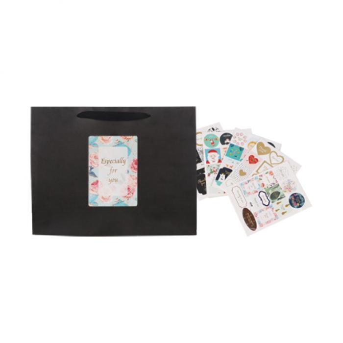Small Crosswise Paper Bag with Rope Handle(180 x 140 x 80mm)