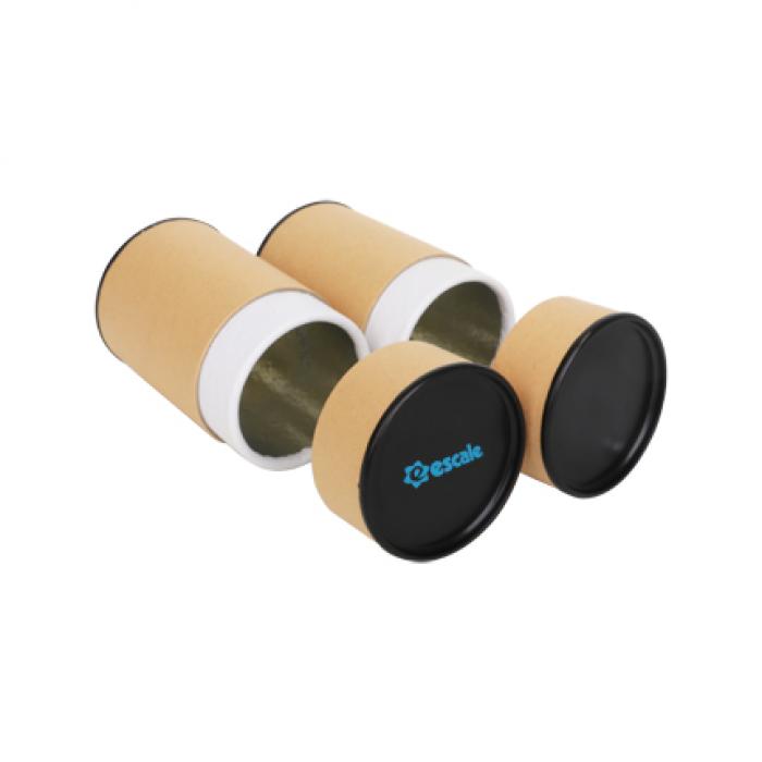 Large Kraft Paper Cylinders with Black Lid (65 x 130mm)