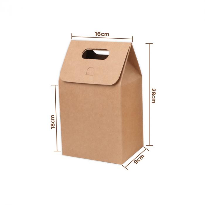 Large Kraft Paper Portable Box
