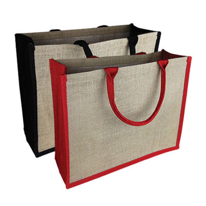 Colourd Jute Tote Bag