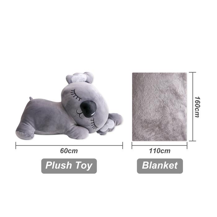 Animal Plush Toy with Blanket