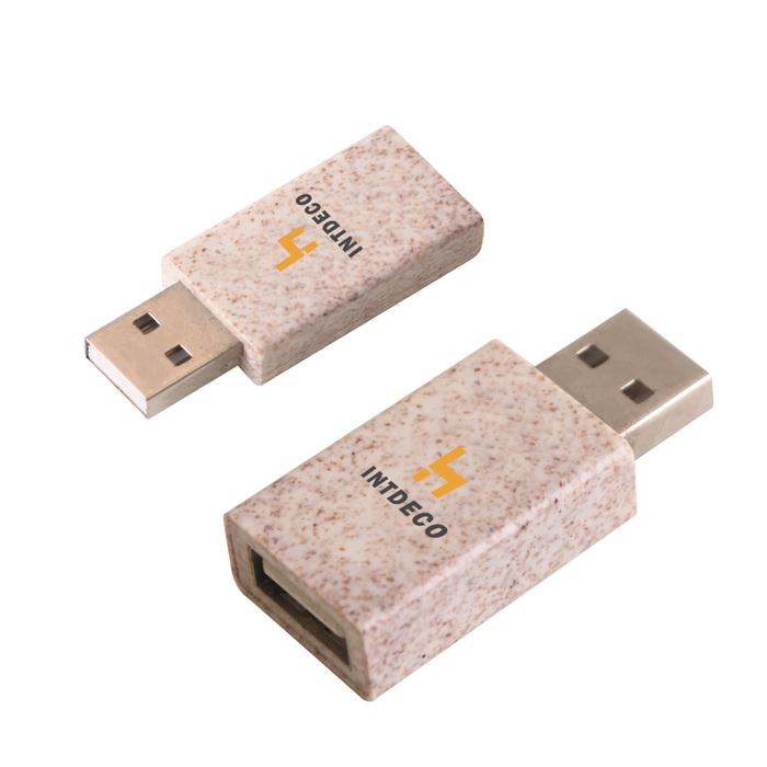 Wheat Straw USB Data Blocker