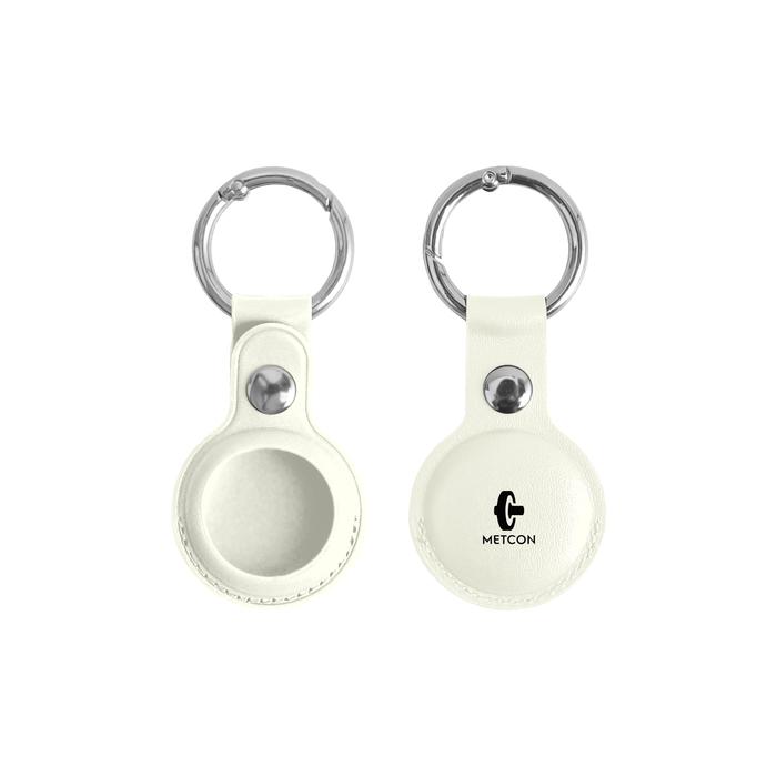 PU Leather AirTag Holder with Keyring