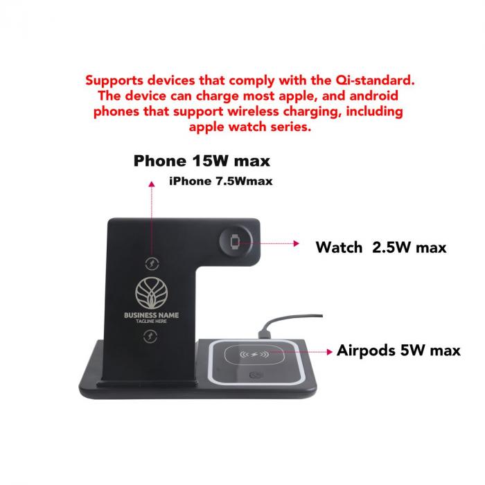 3-In-1 Portable Wireless Charger