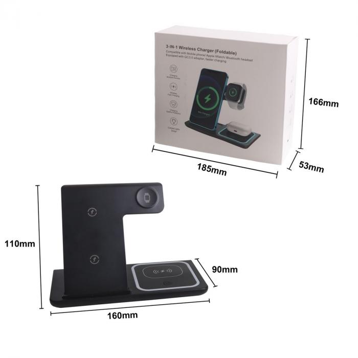 3-In-1 Portable Wireless Charger