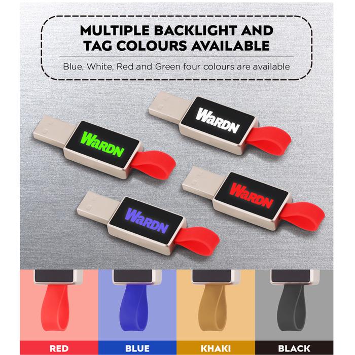 Lighting Logo Metal Flash Drive