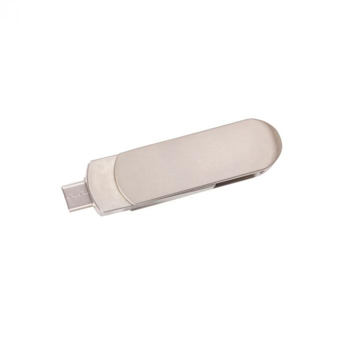 Double-end Metal Type C Flash Drive 