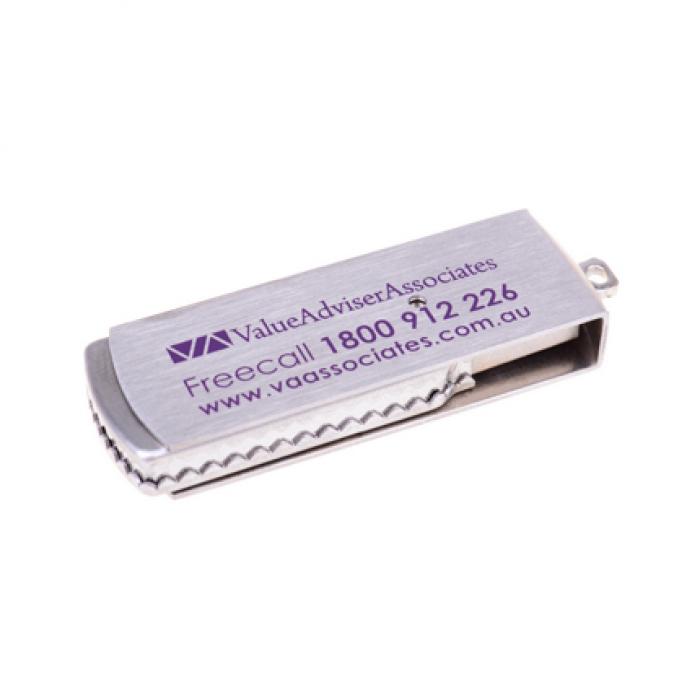 Metal swivel USB flash drive