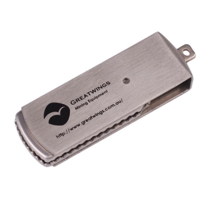 Metal swivel USB flash drive
