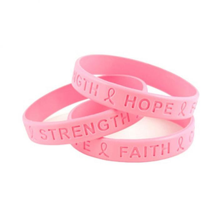 Debossed ED Silicone Wristband