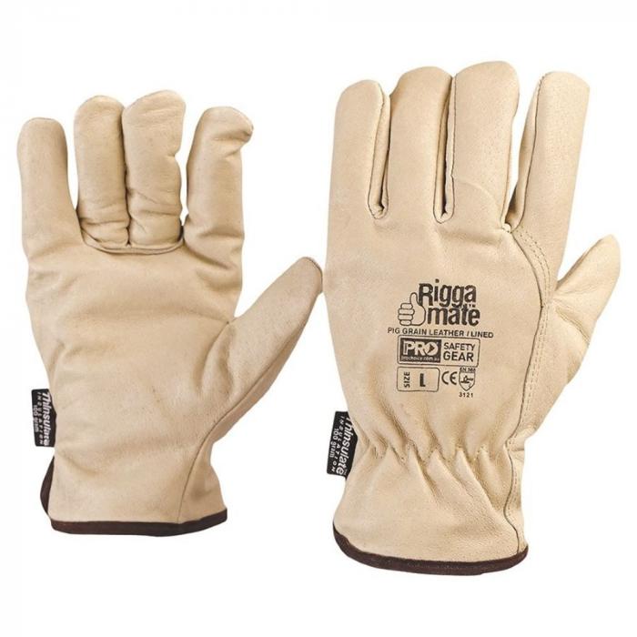Riggamate Pig Grain Leather 3M Thinsulate Lined Glove