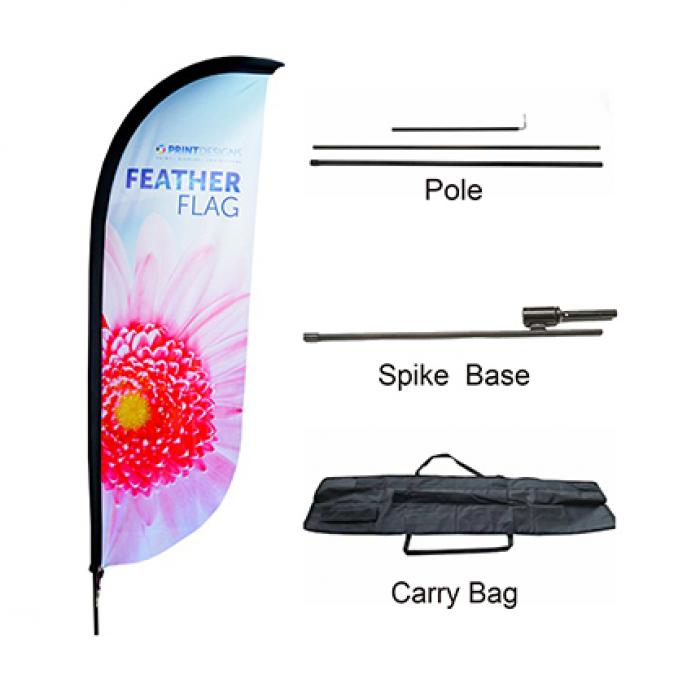 Medium(70.4*300cm) Convex Feather Banners