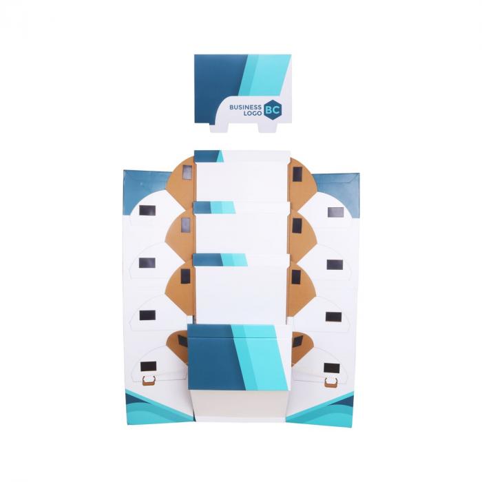 Quick Assembly Premium Cardboard Floor Display with Base