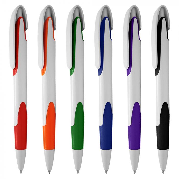 Keely White Plastic Pen