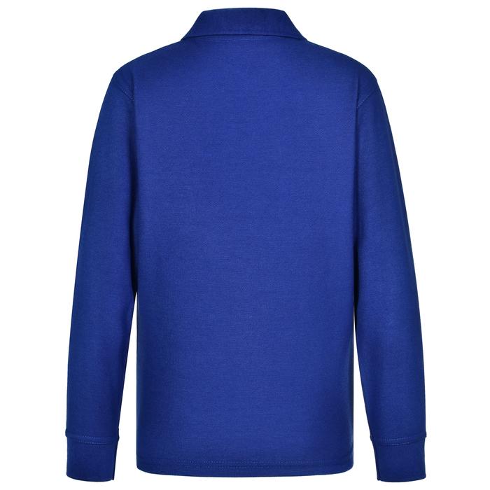 Kids Traditional Poly/Cotton Pique Knit LS Polo